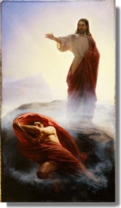 Vete, Satanás, por Carl Bloch mormon