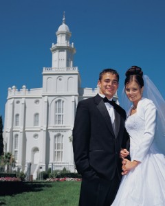 matrimonio mormón en el templo